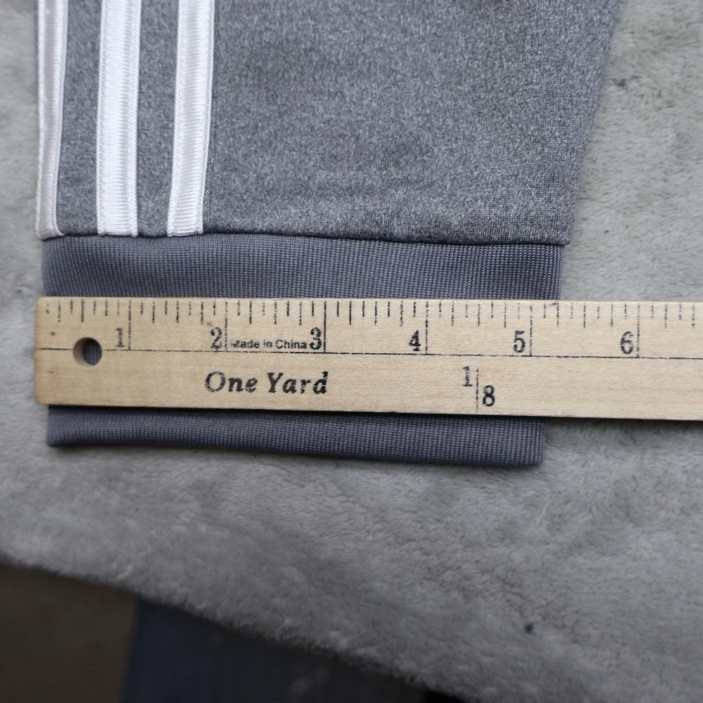 Adidas Track Pants Men XL 18/20 Gray Tapered Athletic Joggers Sport Gym 28x31